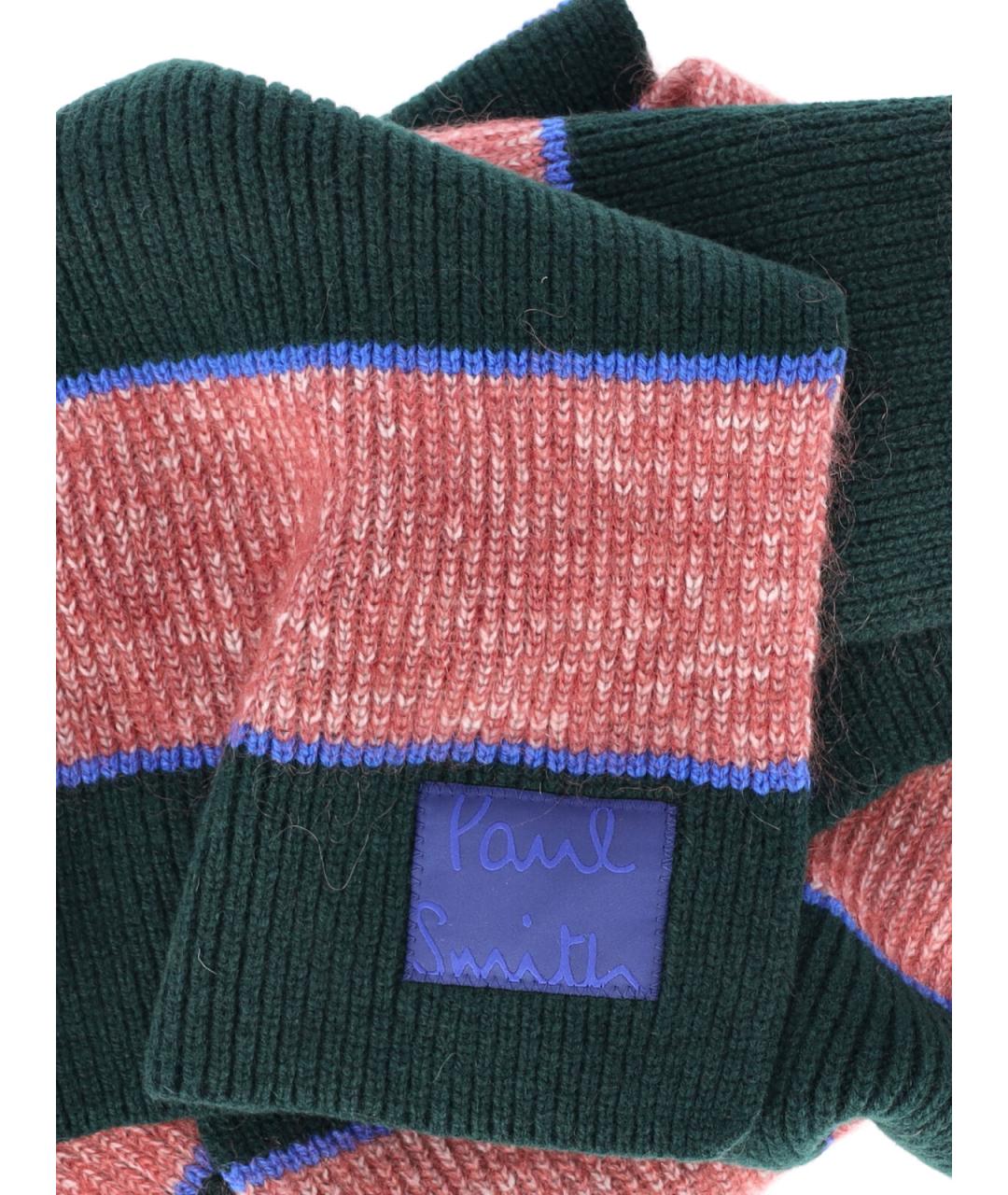 PAUL SMITH Мульти шерстяной шарф, фото 3