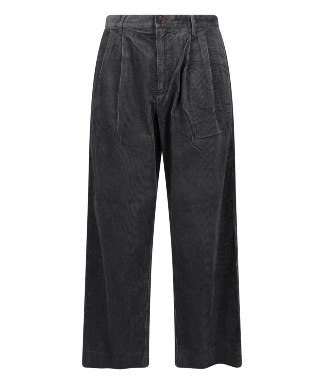 PAUL SMITH Серые хлопковые повседневные брюки, фото 1
