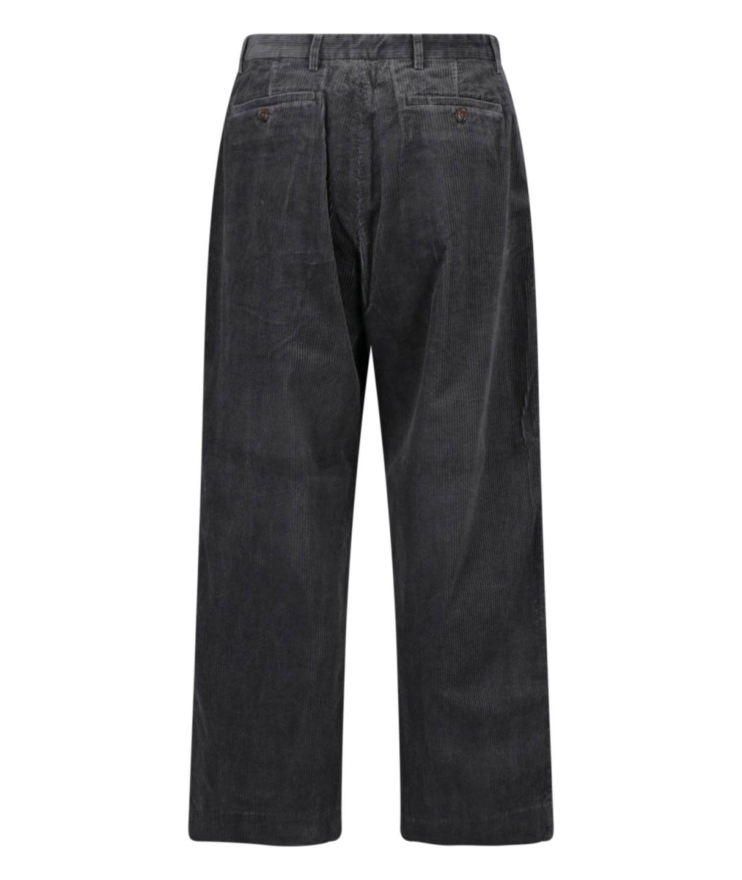 PAUL SMITH Серые хлопковые повседневные брюки, фото 2