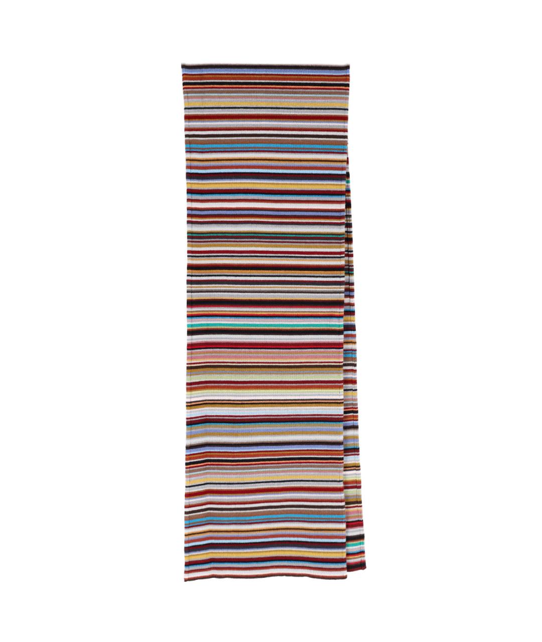 PAUL SMITH Мульти шерстяной шарф, фото 1
