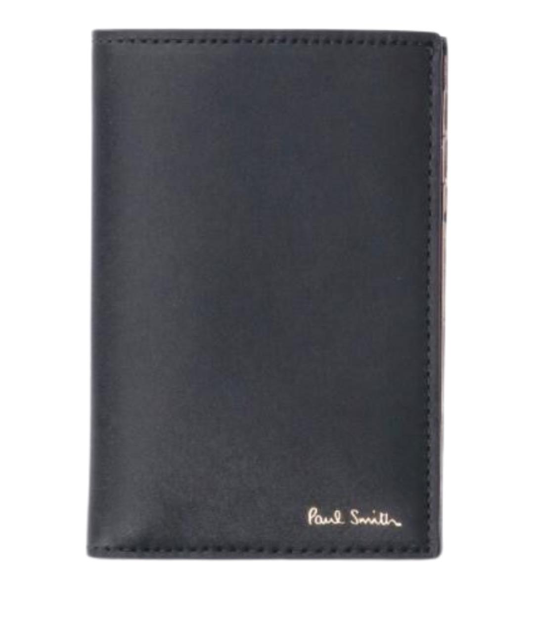 PAUL SMITH Черный кожаный кошелек, фото 1