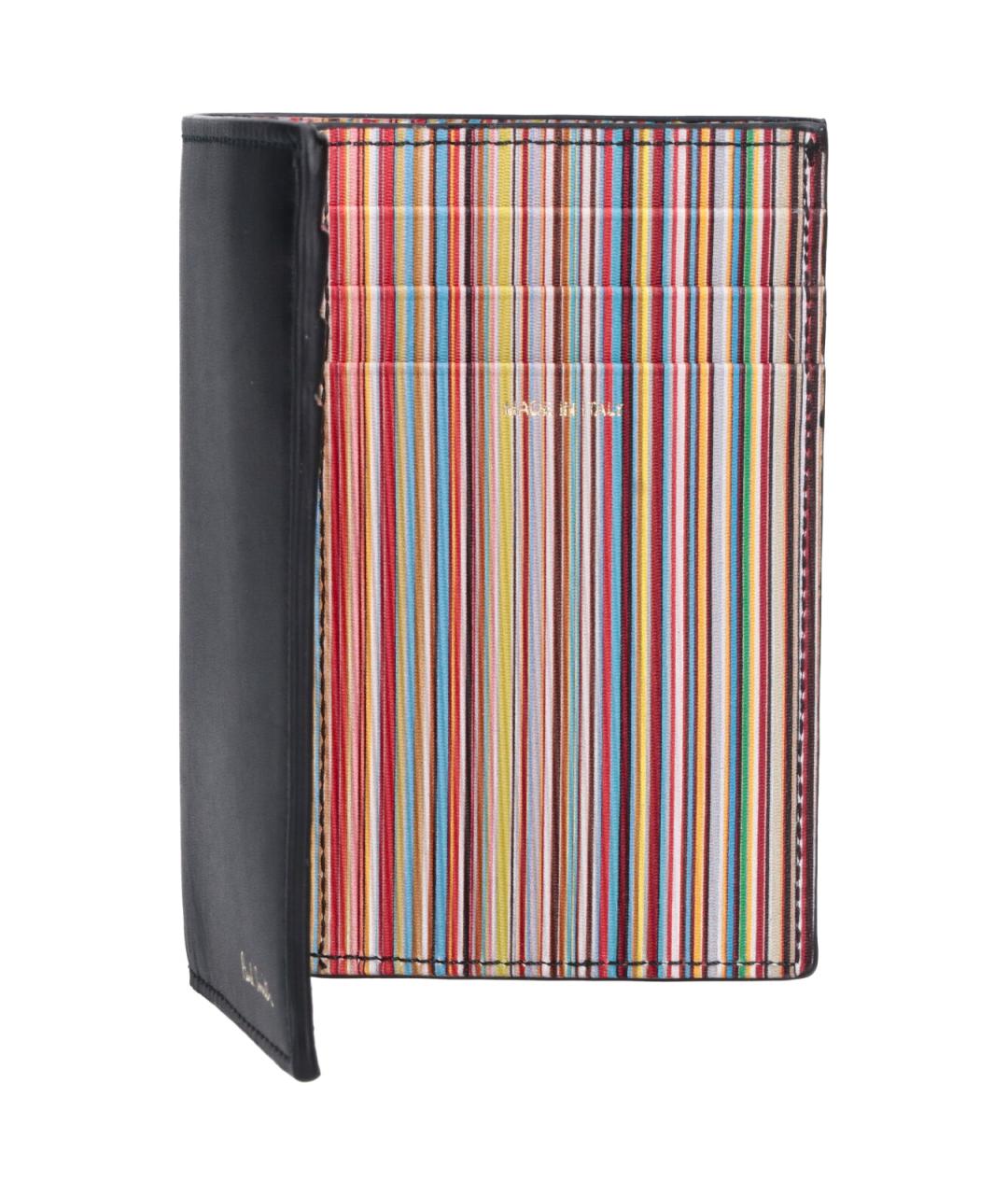 PAUL SMITH Черный кожаный кошелек, фото 5