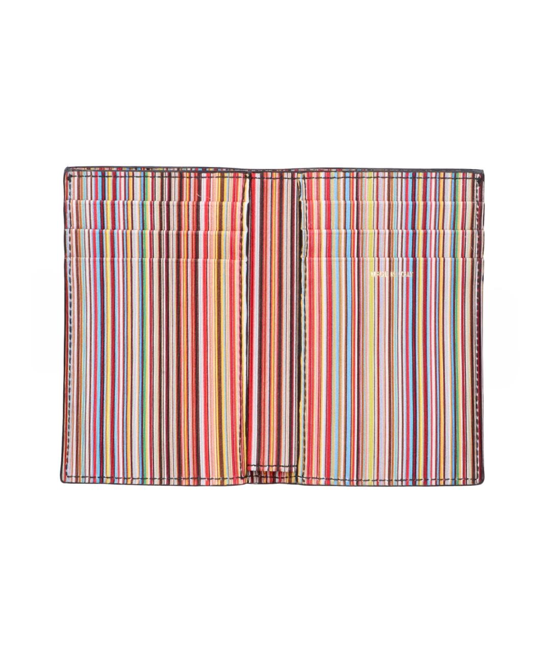 PAUL SMITH Черный кожаный кошелек, фото 2