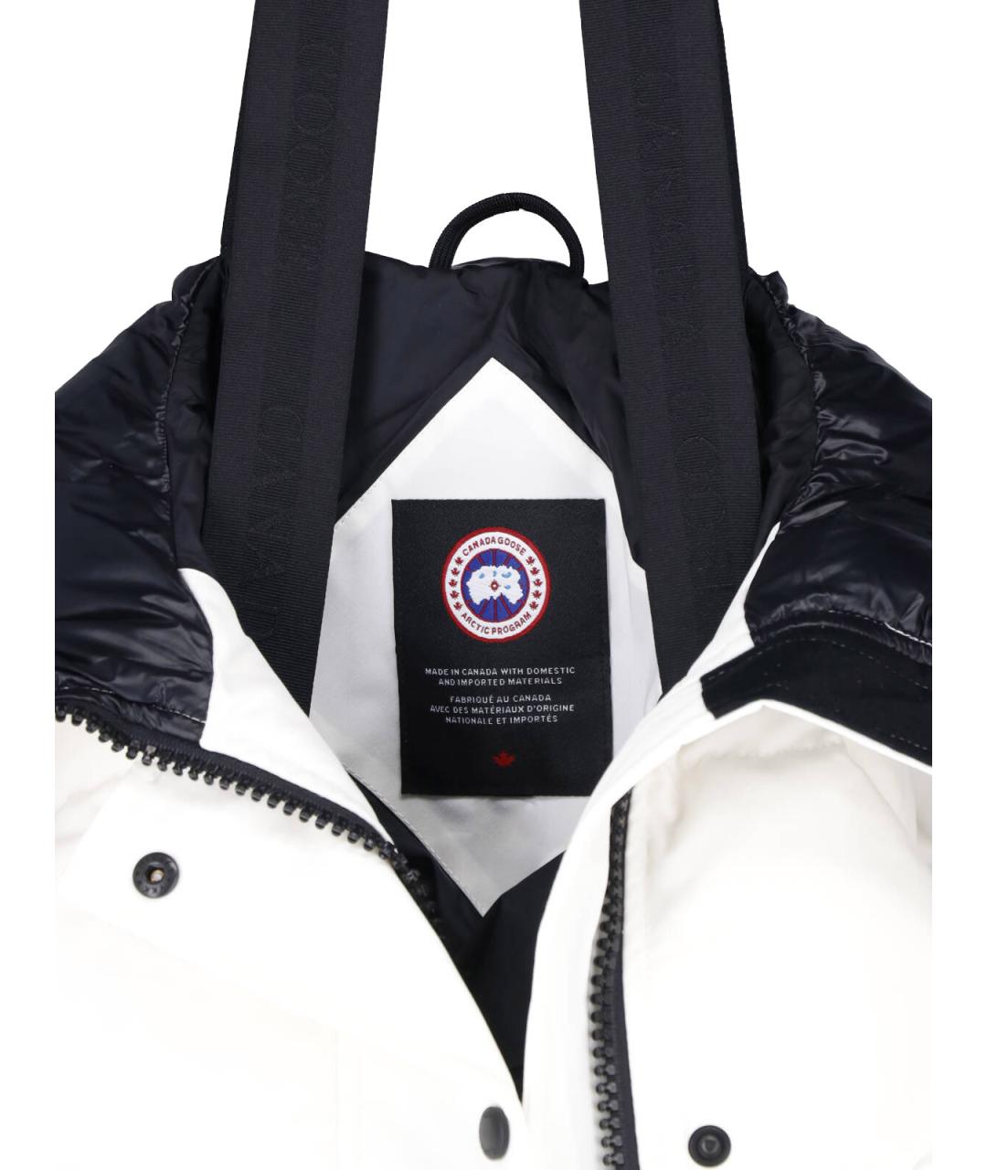 CANADA GOOSE Белая полиэстеровая парка, фото 3