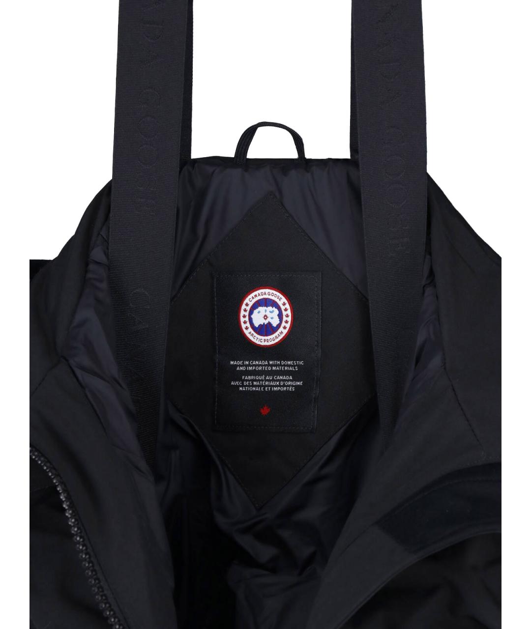 CANADA GOOSE Черная полиэстеровая куртка, фото 4