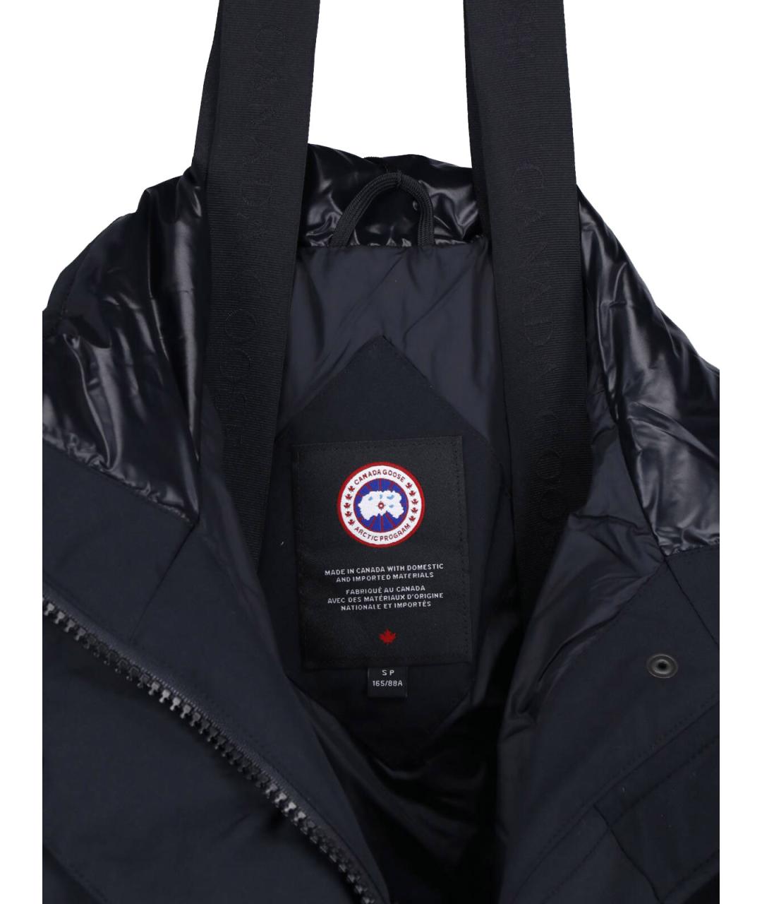 CANADA GOOSE Черная полиэстеровая куртка, фото 3