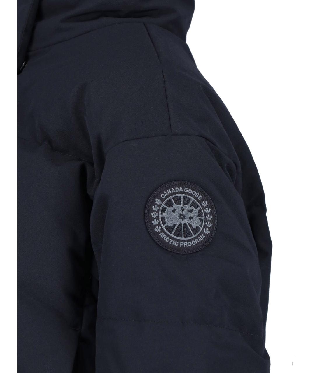 CANADA GOOSE Черная полиэстеровая куртка, фото 4