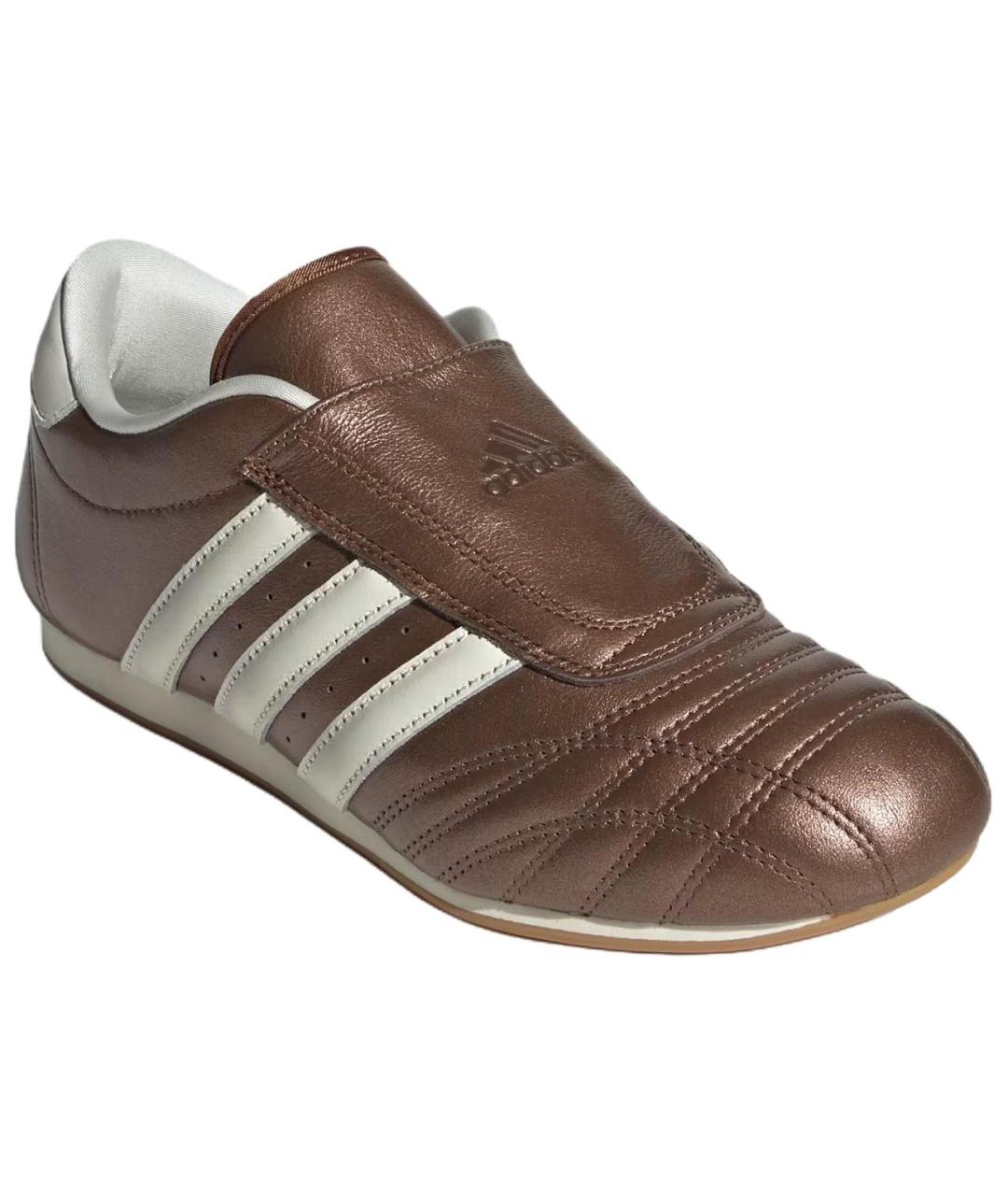 ADIDAS Коричневые кожаные кроссовки, фото 3