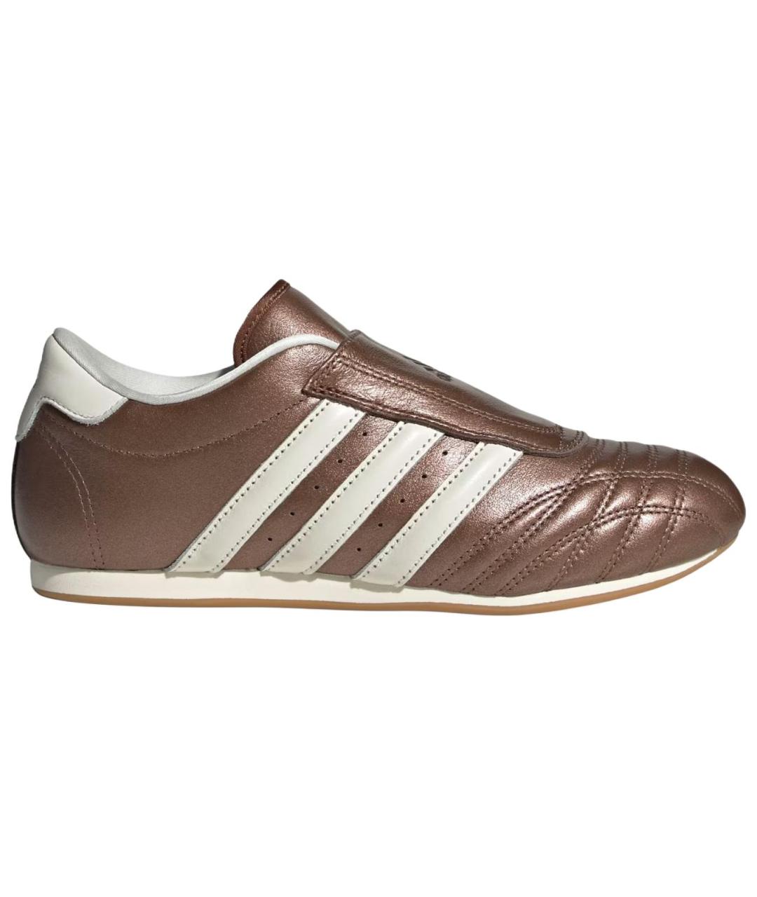 ADIDAS Коричневые кожаные кроссовки, фото 2