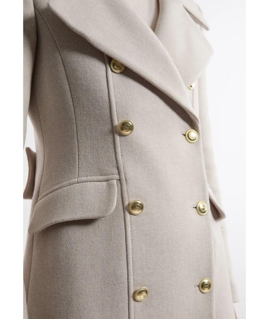 PACO RABANNE Серое шерстяное пальто, фото 3