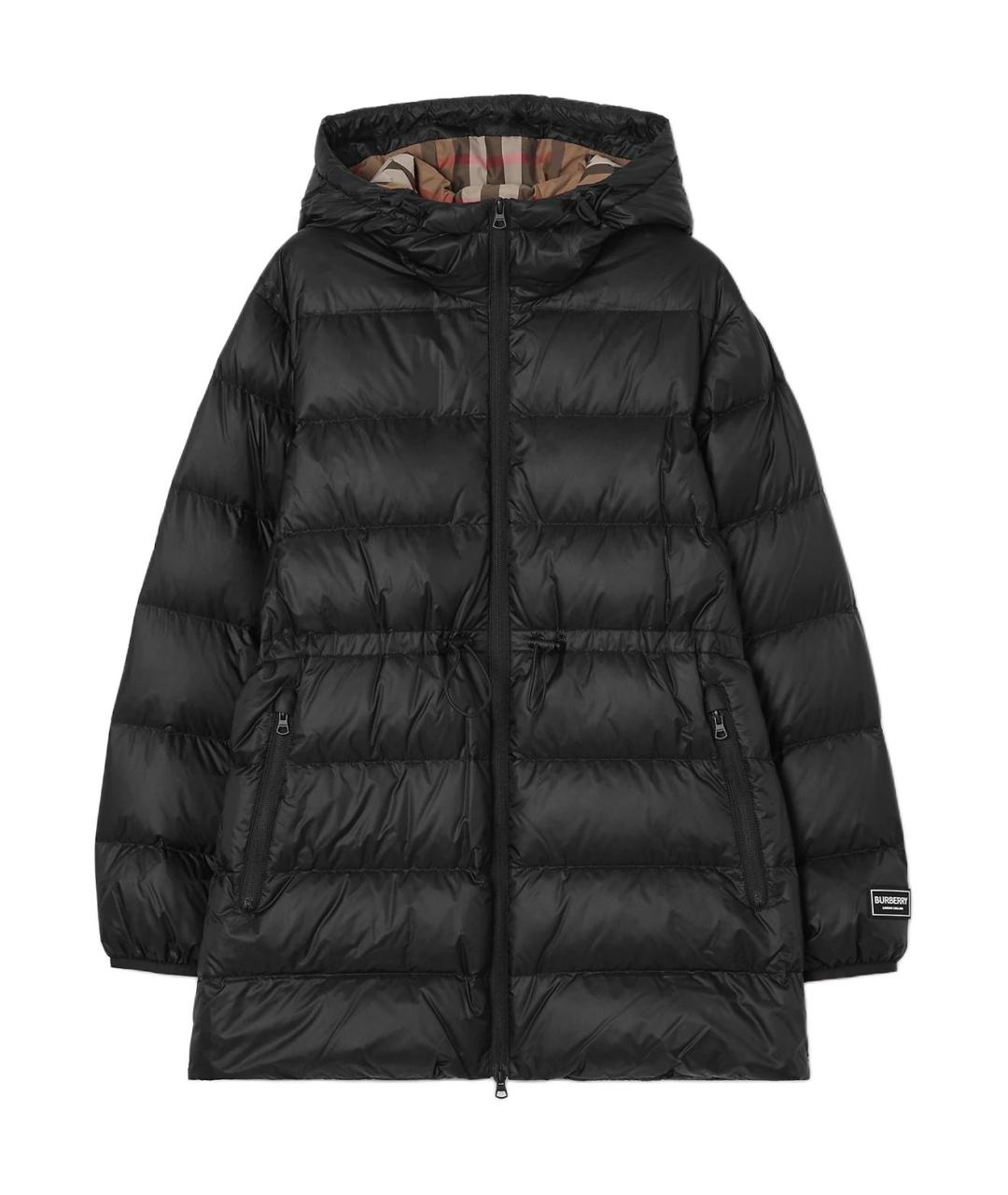 BURBERRY Черный пуховик, фото 1