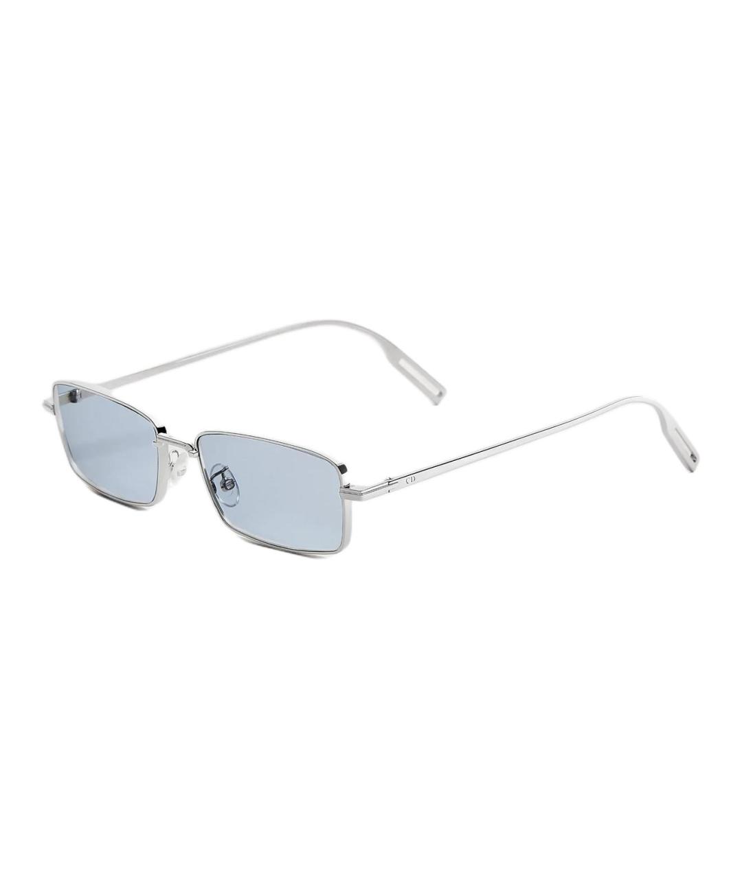 CHRISTIAN DIOR Серые металлические солнцезащитные очки, фото 1