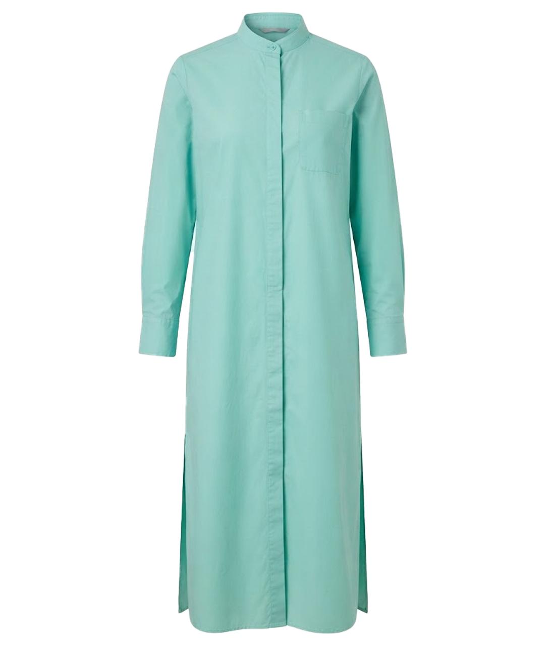 MAX MARA Бирюзовое повседневное платье, фото 1