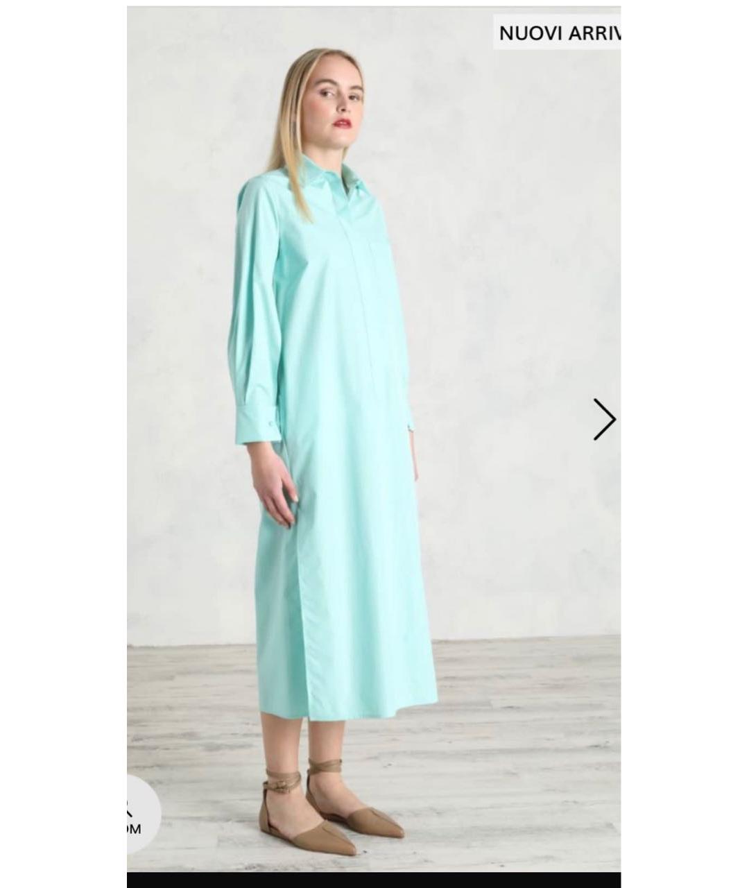 MAX MARA Бирюзовое повседневное платье, фото 2