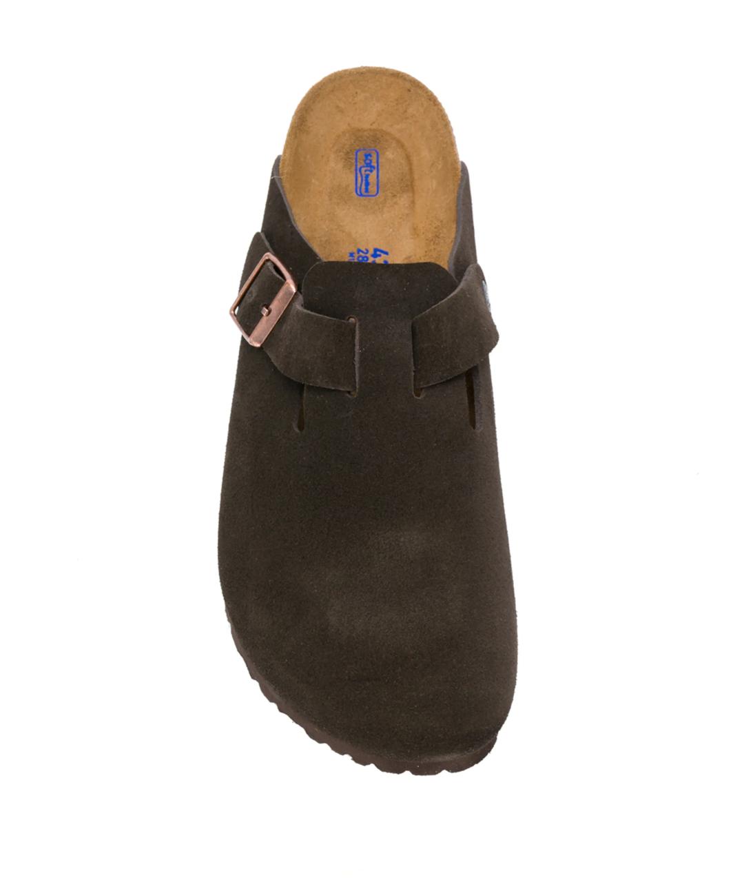 BIRKENSTOCK Коричневые замшевые сабо, фото 4