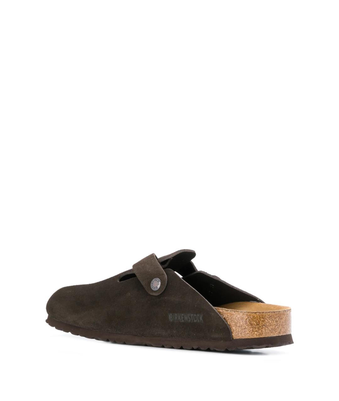 BIRKENSTOCK Коричневые замшевые сабо, фото 3