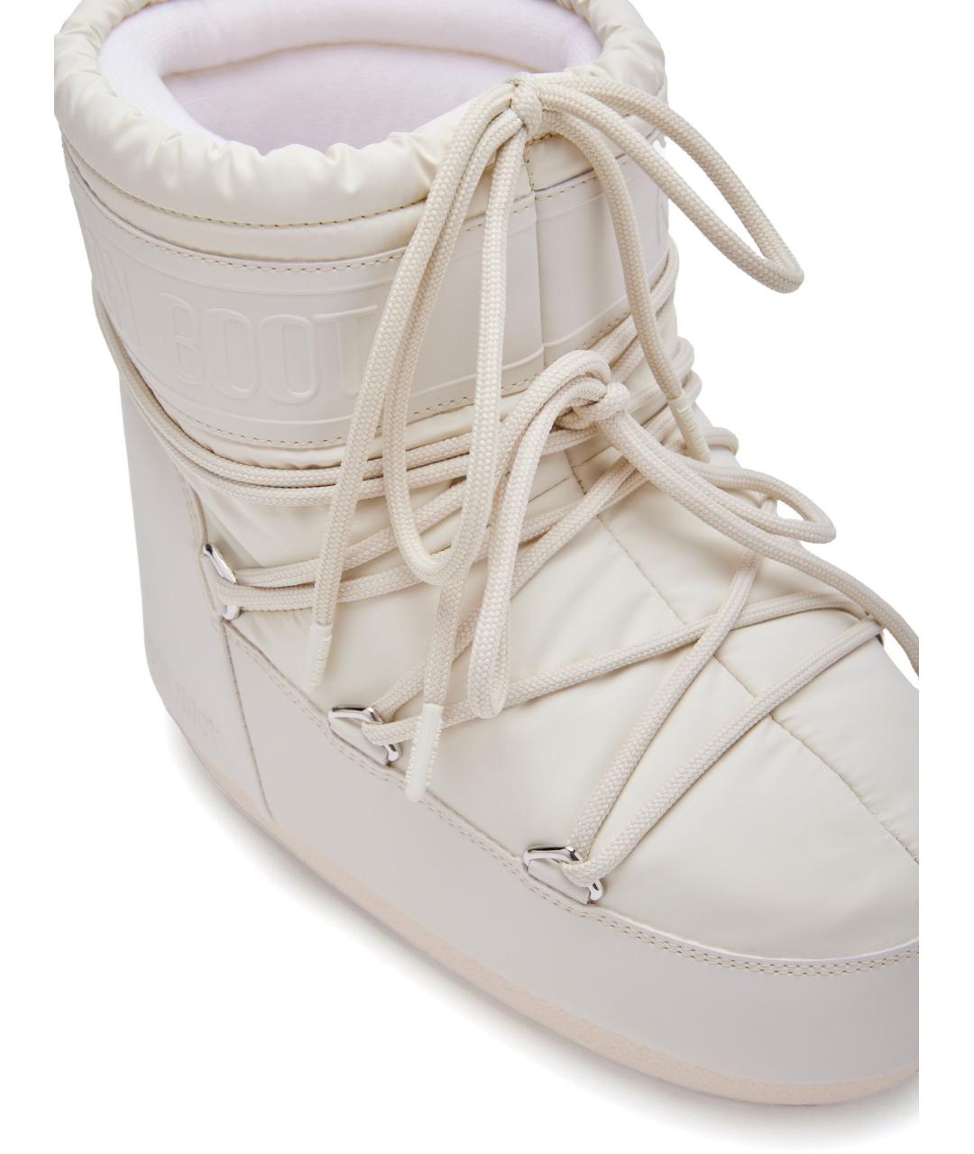 MOON BOOT Бежевые синтетические сапоги, фото 4
