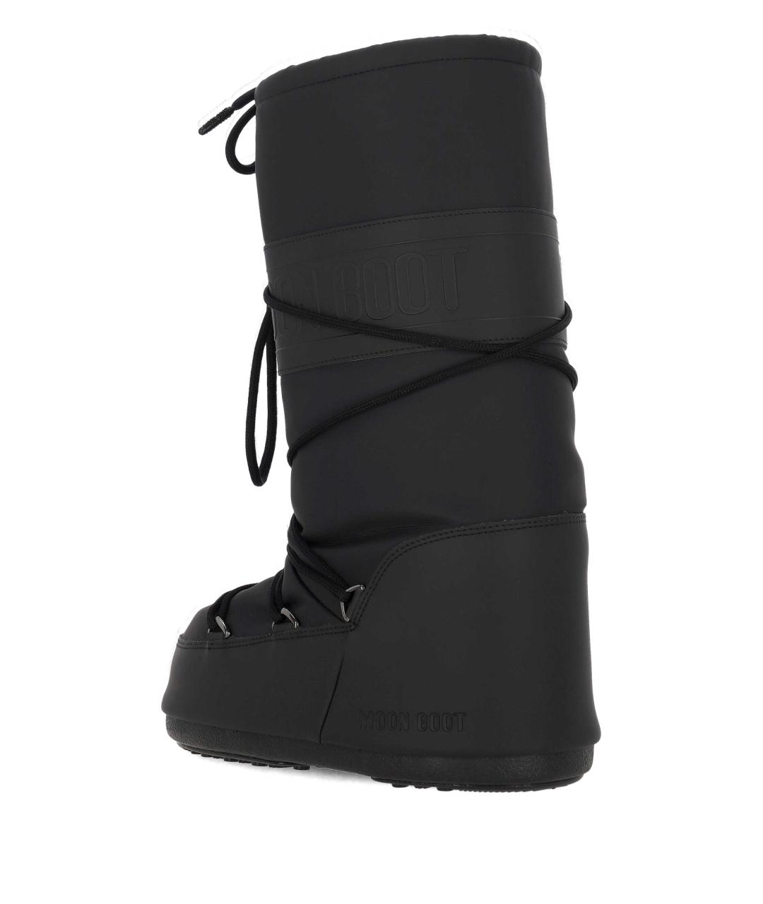 MOON BOOT Черные синтетические сапоги, фото 3