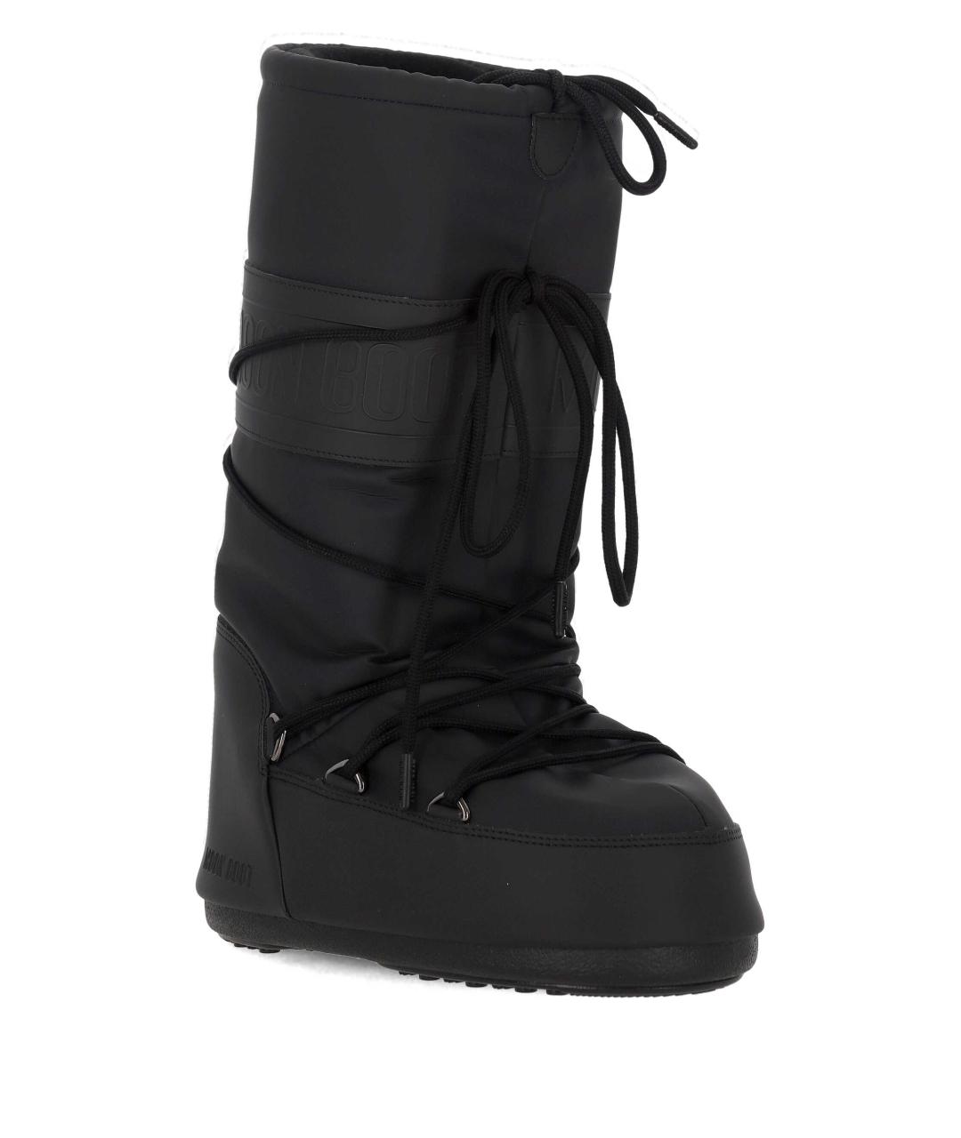 MOON BOOT Черные синтетические сапоги, фото 2