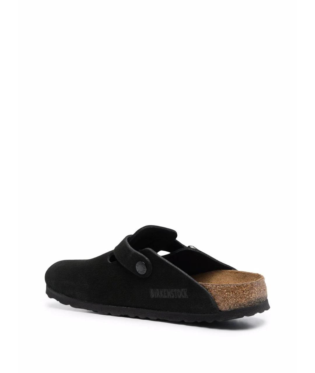 BIRKENSTOCK Черные замшевые сабо, фото 3