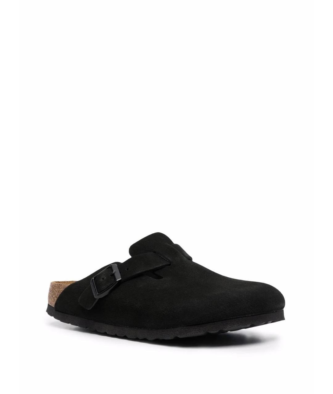 BIRKENSTOCK Черные замшевые сабо, фото 2