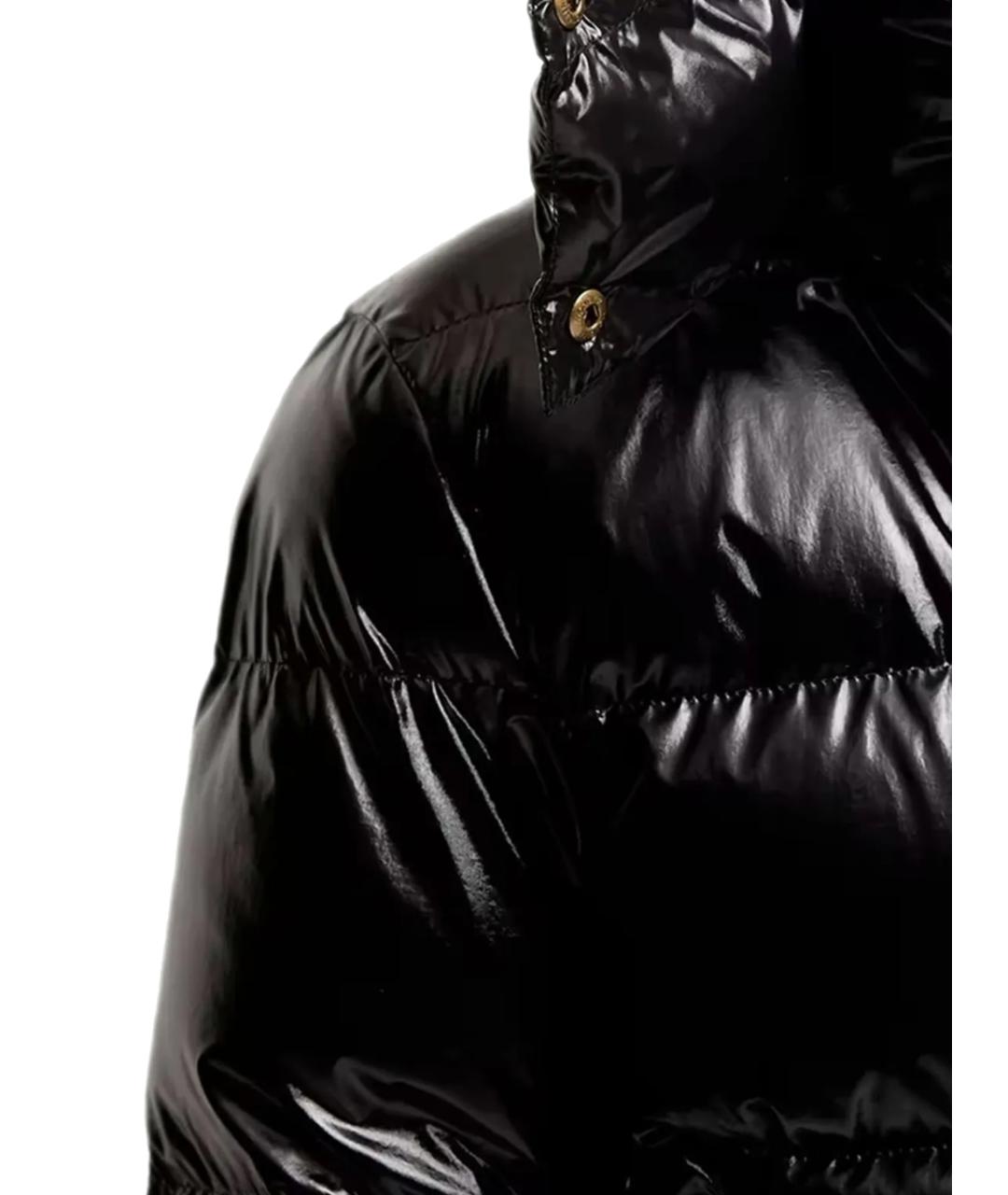 MONCLER Черный синтетический пуховик, фото 2