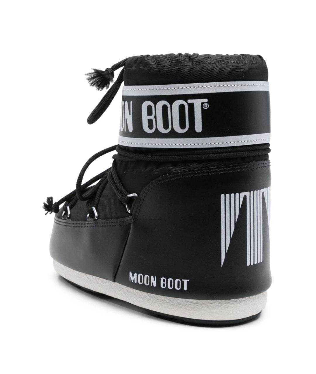 MOON BOOT Черные синтетические сапоги, фото 3