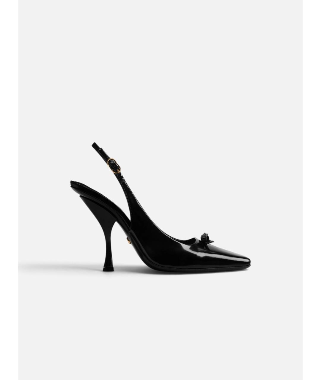DOLCE&GABBANA Черные кожаные туфли, фото 5