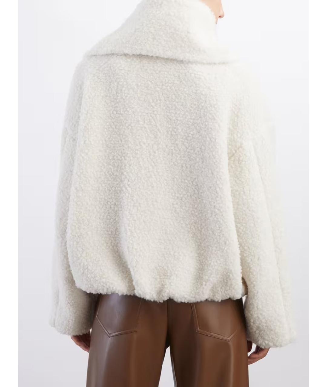 SPORTMAX Бежевая полиэстеровая куртка, фото 4