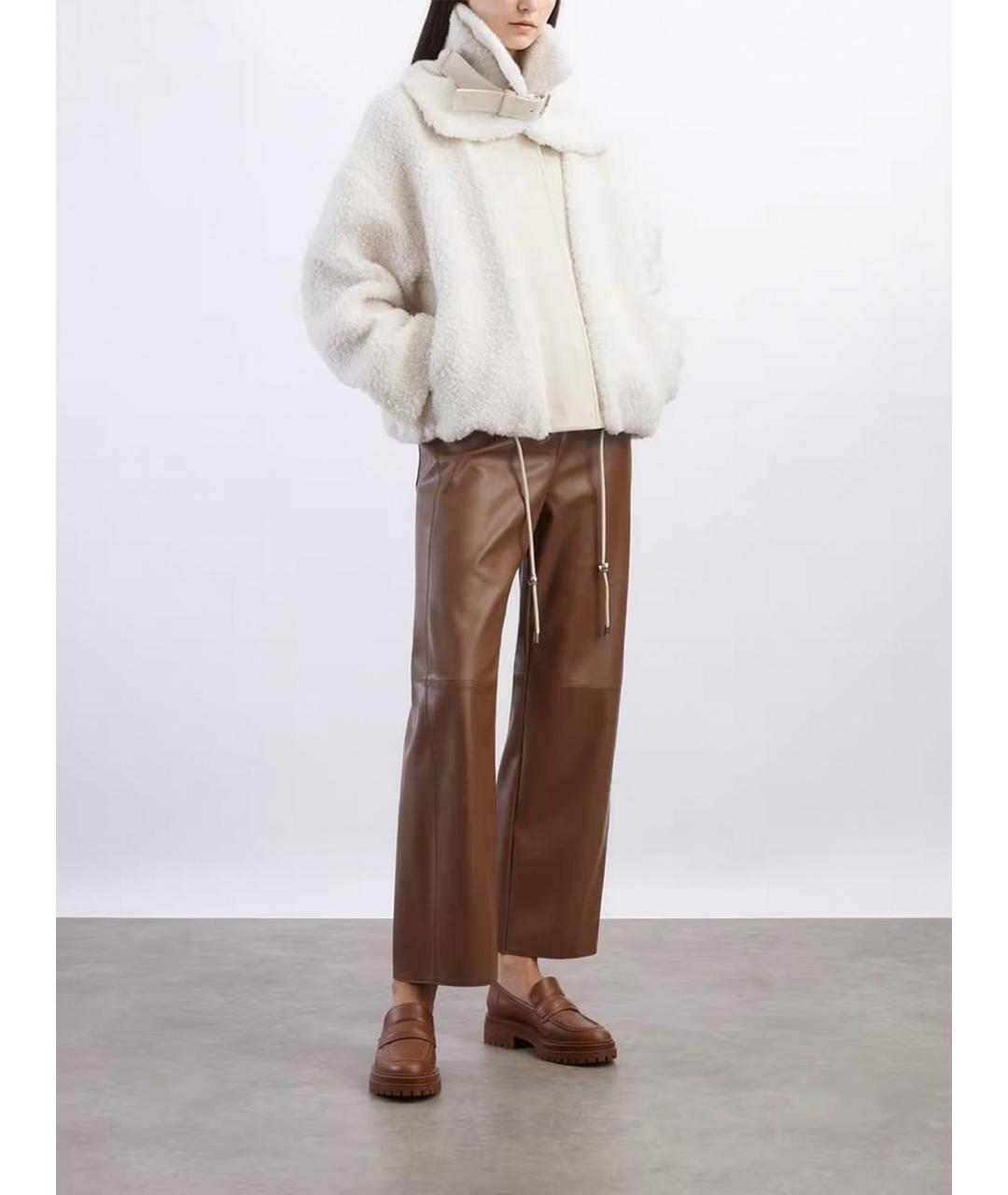 SPORTMAX Бежевая полиэстеровая куртка, фото 2