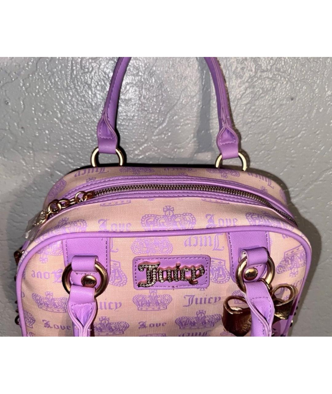 JUICY COUTURE Фиолетовая сумка через плечо, фото 3