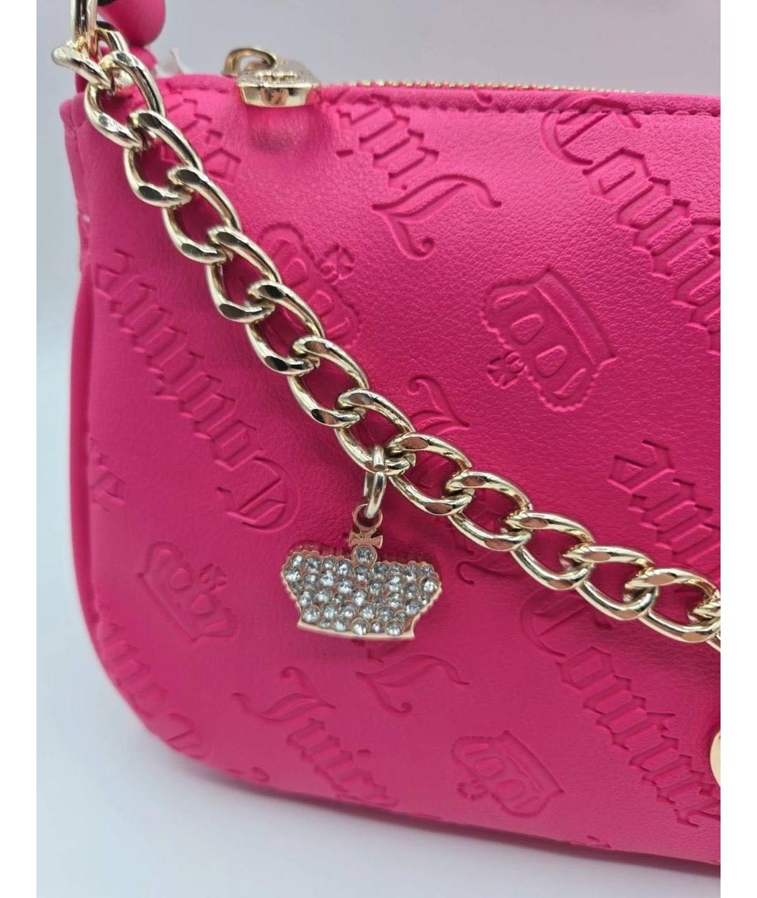 JUICY COUTURE Розовая сумка с короткими ручками, фото 3