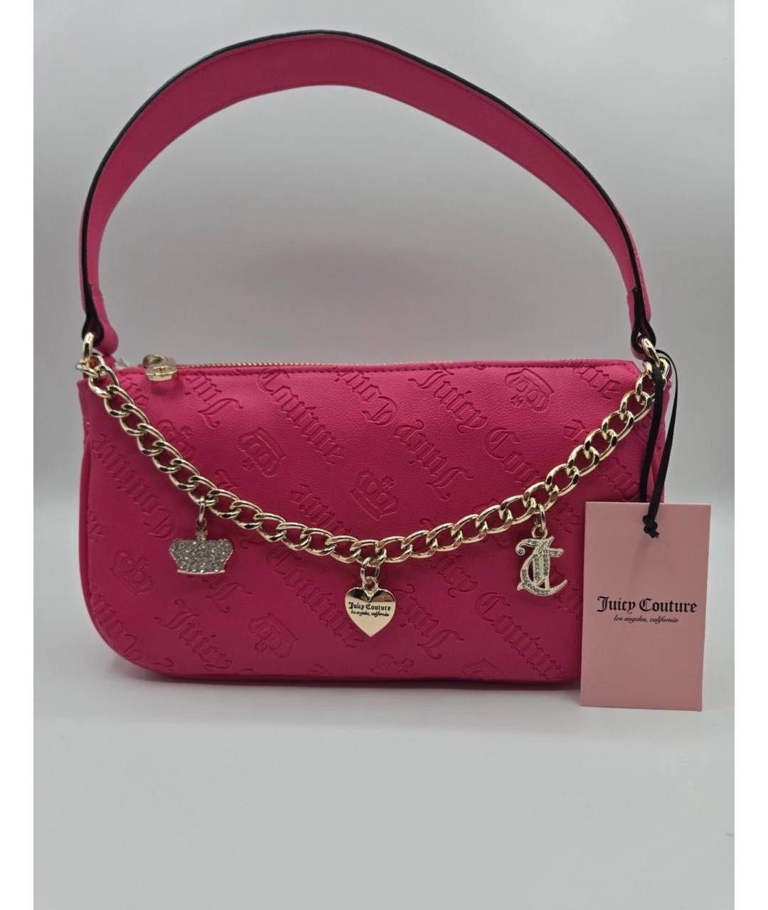JUICY COUTURE Розовая сумка с короткими ручками, фото 5