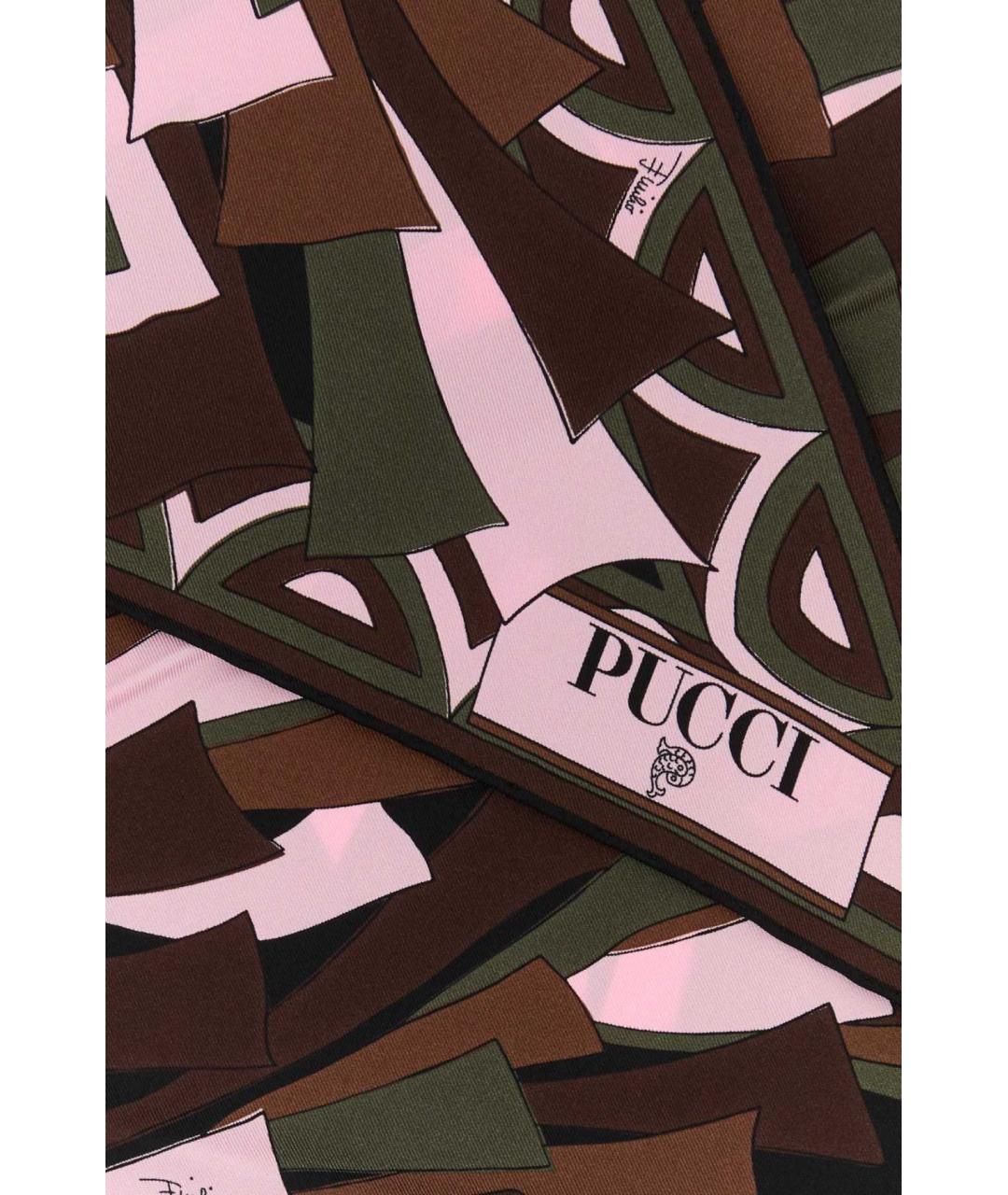 EMILIO PUCCI Мульти шелковый шарф, фото 2