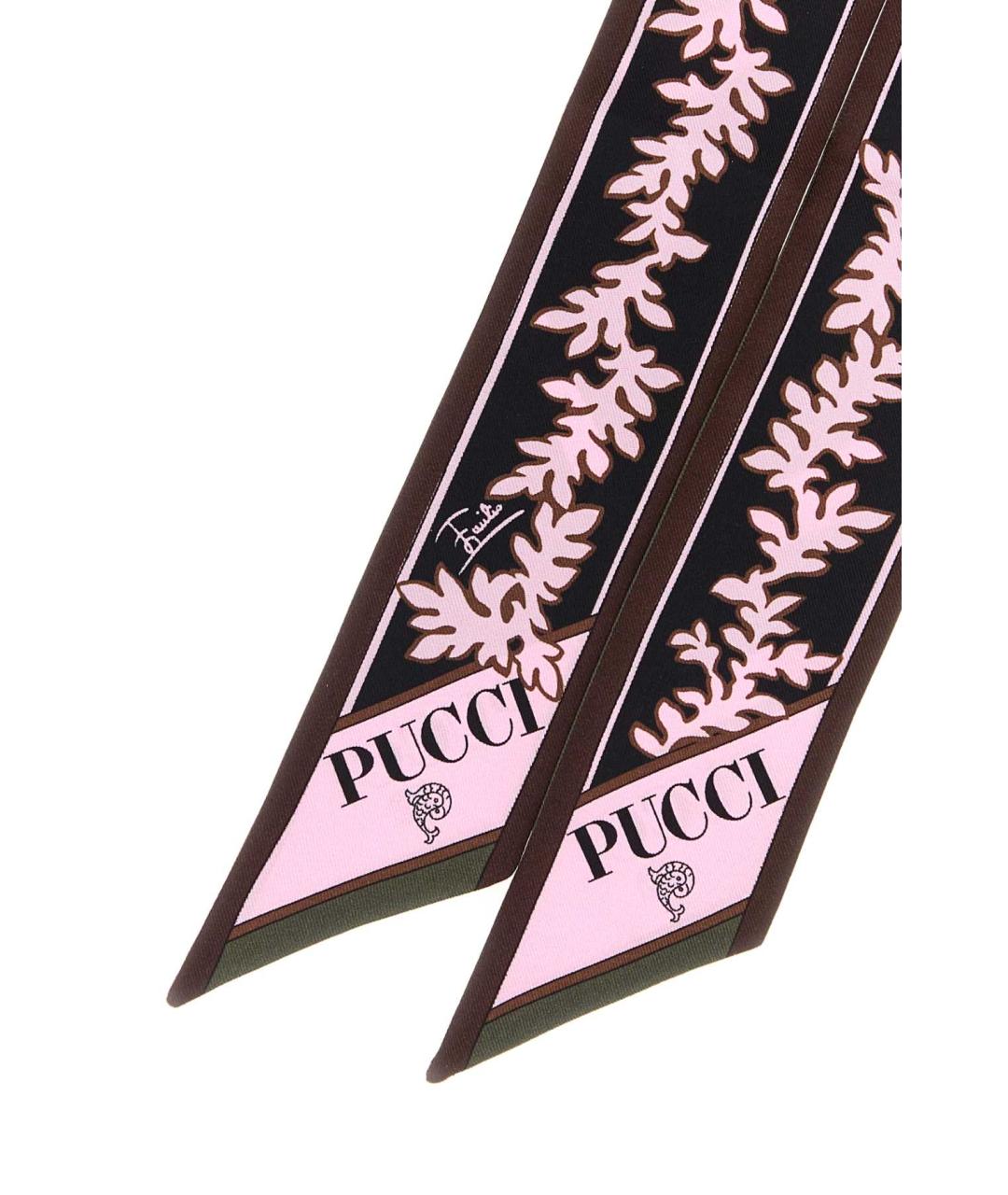 EMILIO PUCCI Мульти шелковый шарф, фото 2