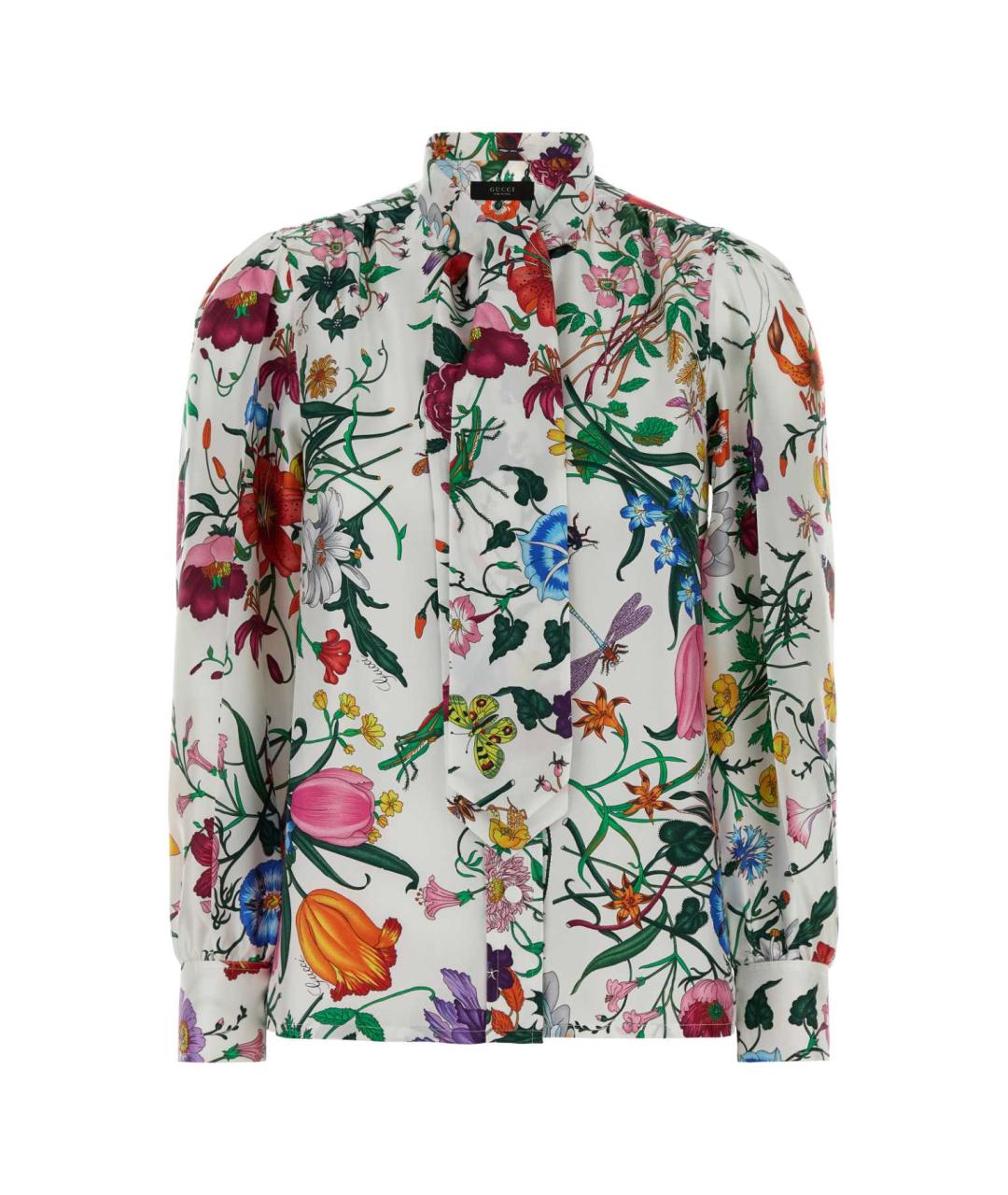 GUCCI Мульти шелковая рубашка, фото 1