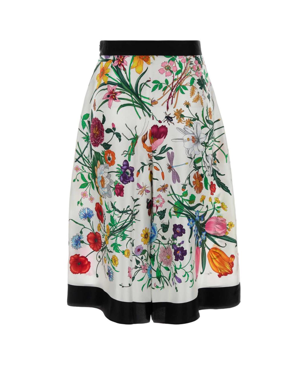 GUCCI Мульти шелковые шорты, фото 2