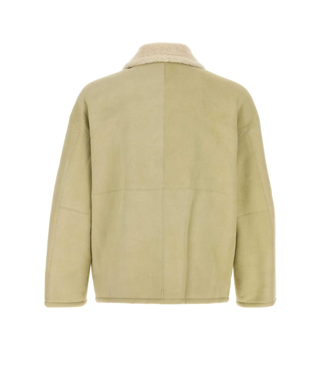 AURALEE Зеленая меховая дубленка/шуба, фото 2