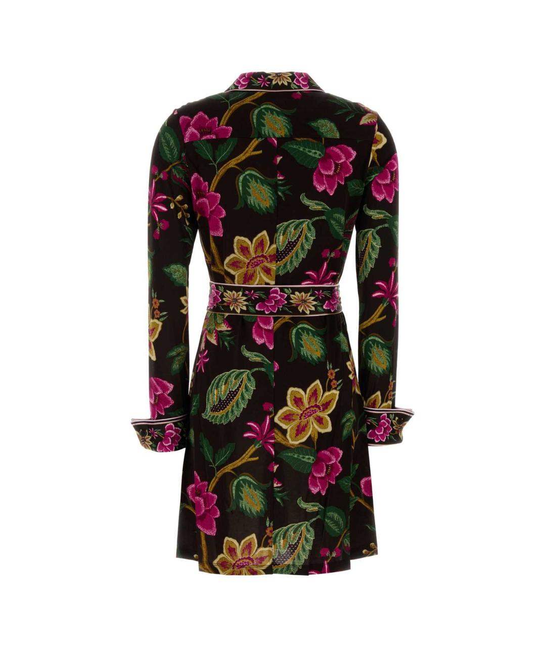 DIANE VON FURSTENBERG Мульти хлопковое повседневное платье, фото 2