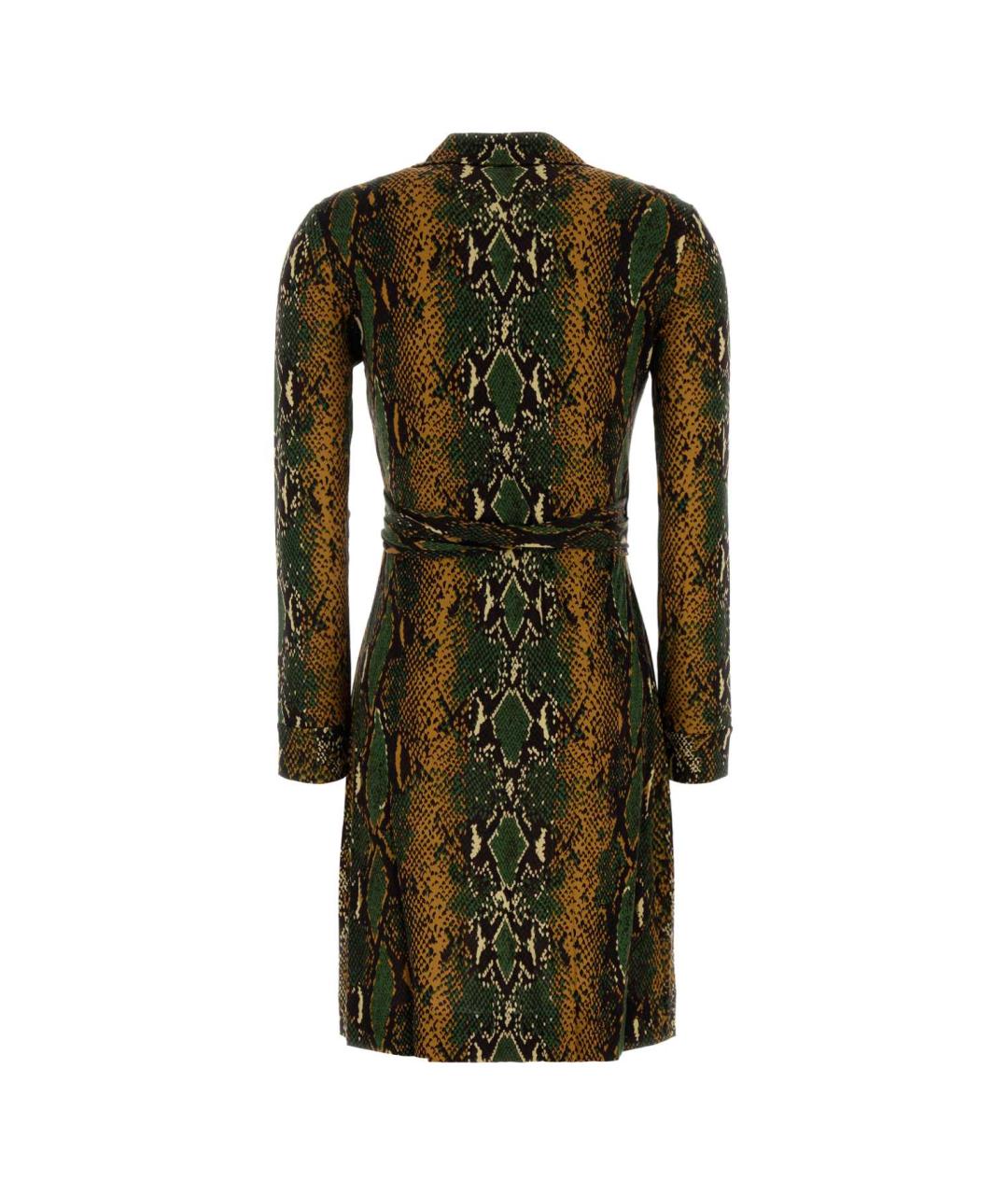 DIANE VON FURSTENBERG Мульти шелковое повседневное платье, фото 2