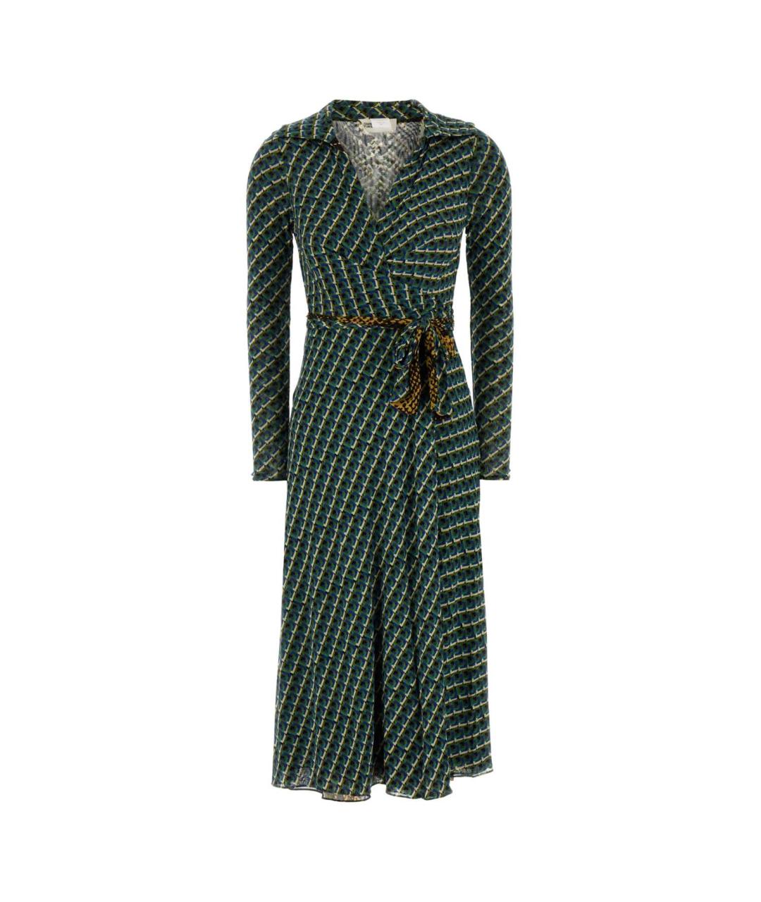 DIANE VON FURSTENBERG Мульти полиамидовое повседневное платье, фото 1
