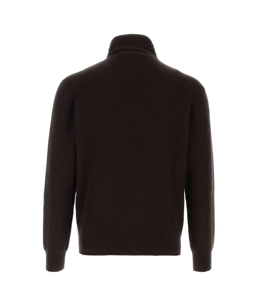 BRIONI Коричневая кашемировая водолазка, фото 2