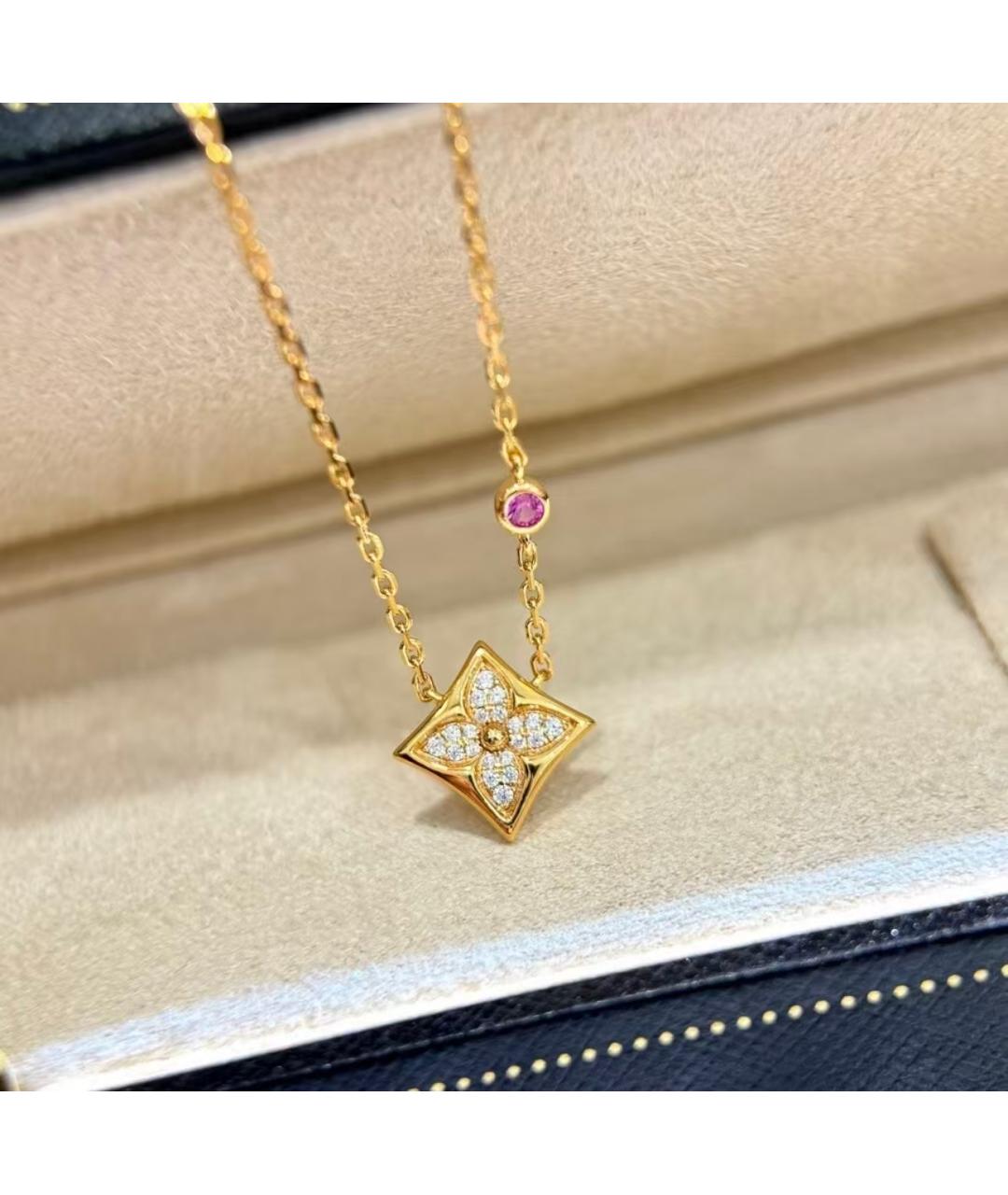LOUIS VUITTON Золотое колье, фото 3