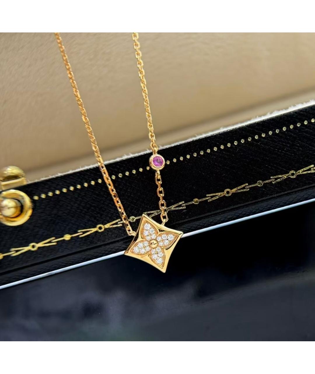 LOUIS VUITTON Золотое колье, фото 2