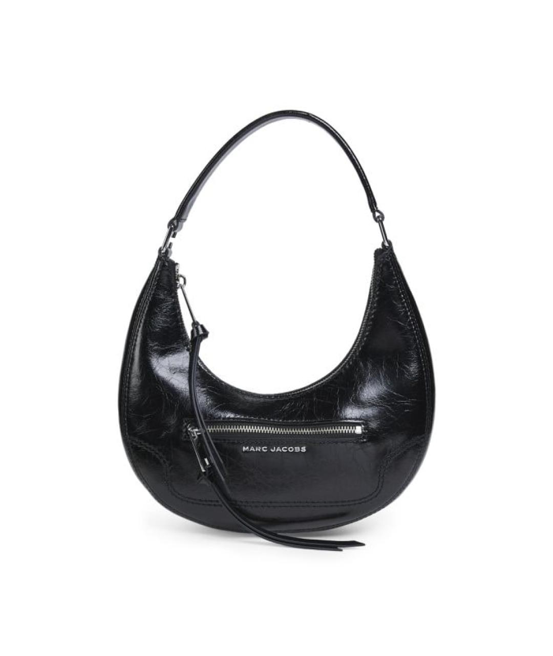 MARC JACOBS Черная кожаная сумка с короткими ручками, фото 1