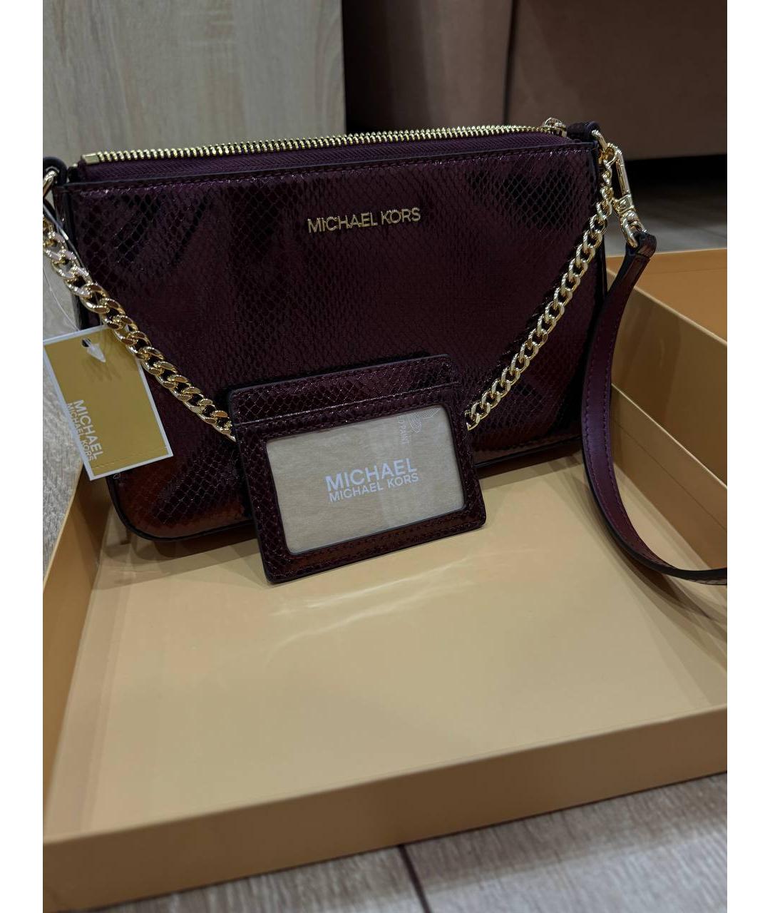 MICHAEL KORS Красная сумка через плечо, фото 2