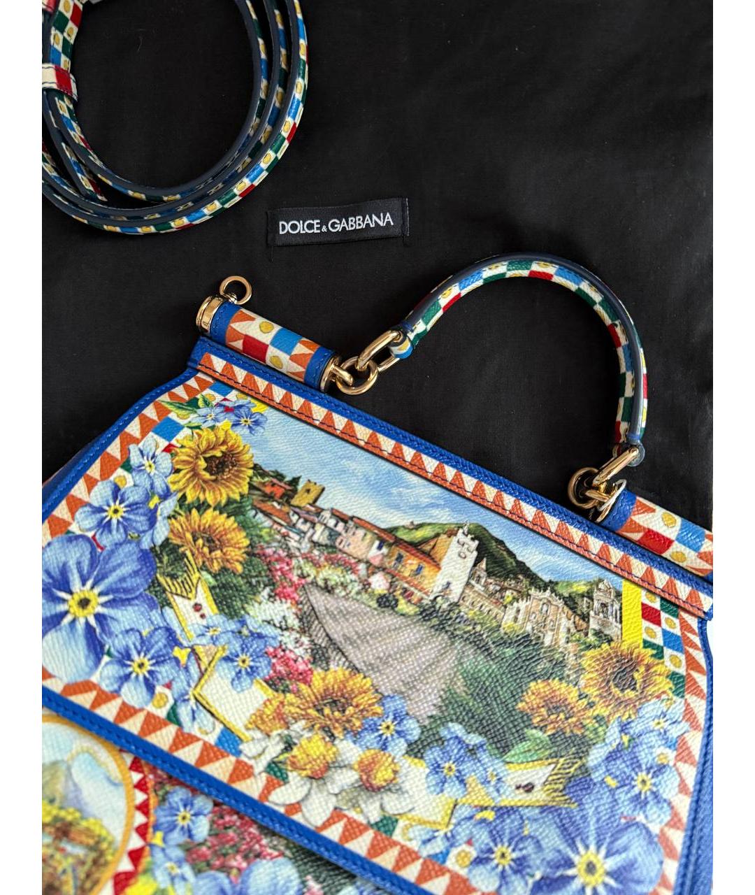DOLCE&GABBANA Мульти кожаная сумка через плечо, фото 3
