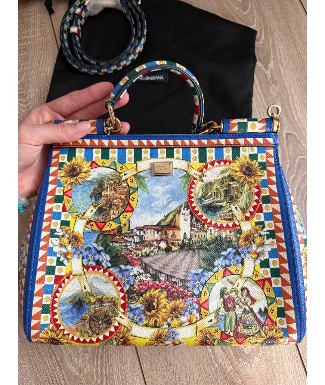 DOLCE&GABBANA Мульти кожаная сумка через плечо, фото 2