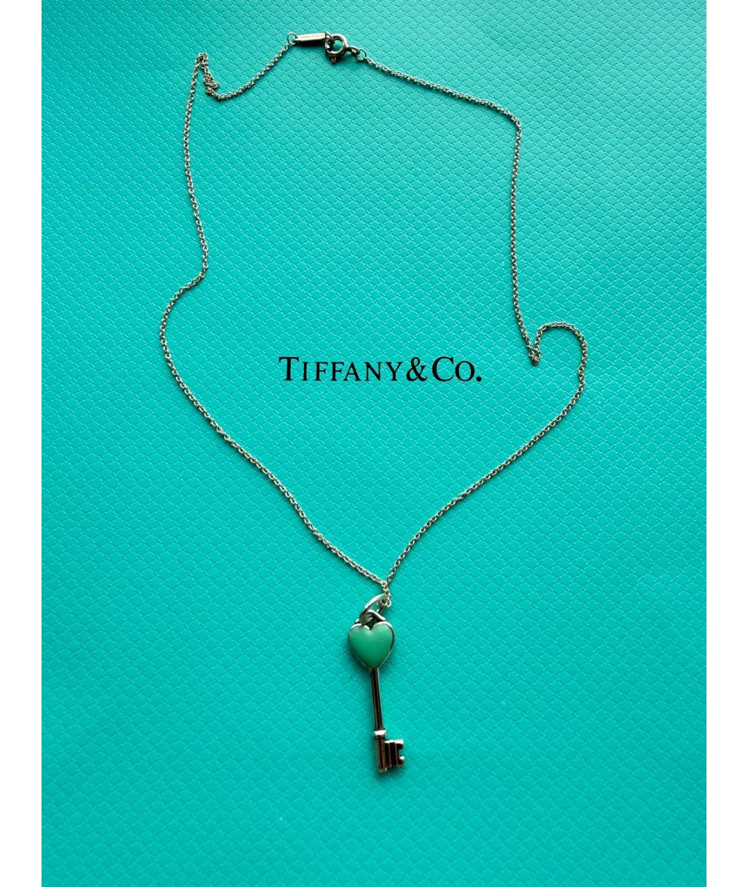 TIFFANY&CO Бирюзовая серебряная цепочка, фото 5