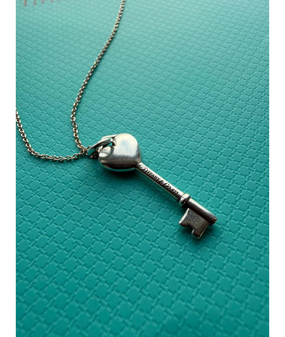 TIFFANY&CO Бирюзовая серебряная цепочка, фото 6